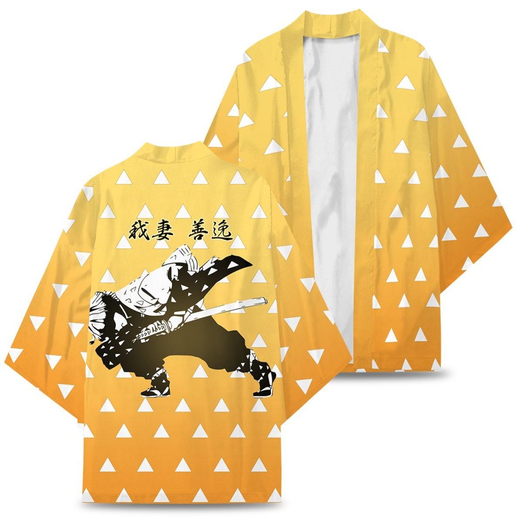 kimetso no yaiba zenitsu kimono 956592 - Anime Kimono Shop