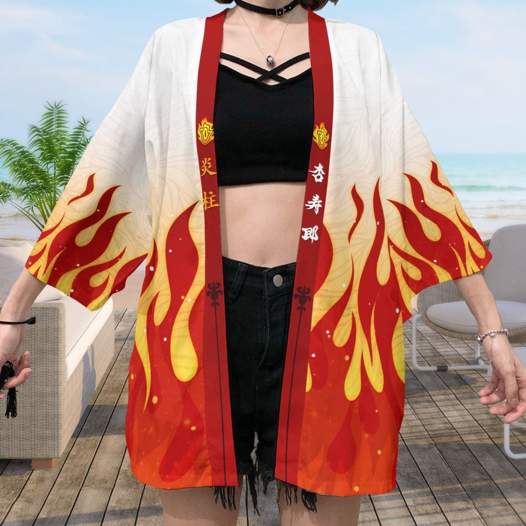 kyojuro fire kimono 329548 - Anime Kimono Shop