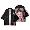 Anime SPY X FAMILY Kimono Cosplay Costume Anya Forger Kimono Haori Cloak Harajuku Tops Bathrobe Halloween - Anime Kimono Shop