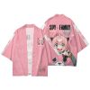 Anime SPY X FAMILY Kimono Cosplay Costume Anya Forger Kimono Haori Cloak Harajuku Tops Bathrobe Halloween 11 - Anime Kimono Shop