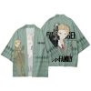 Anime SPY X FAMILY Kimono Cosplay Costume Anya Forger Kimono Haori Cloak Harajuku Tops Bathrobe Halloween 6 - Anime Kimono Shop