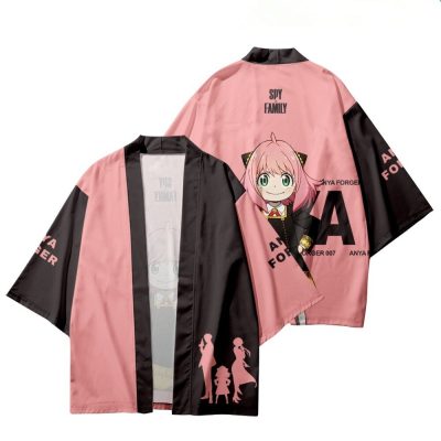 Pink Design Spy x Family Anime Kimono